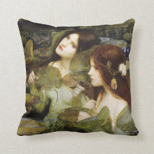 Coussin Détail de John W. Waterhouse Hylas et Nymphes