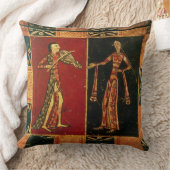 Coussin Détail d'un coffre de mariage dépeignant un (Couverture)