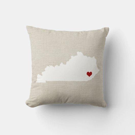 Coussin d'état du Kentucky personnalisé (Recto)
