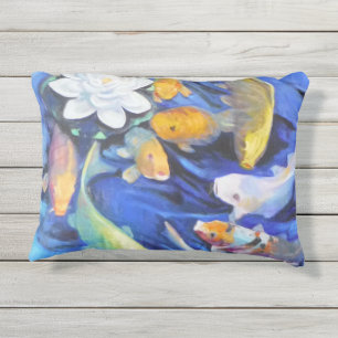 Coussin d'été Koi Outdoor Accent 16" x 12"