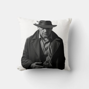 Coussin Détective en style noir