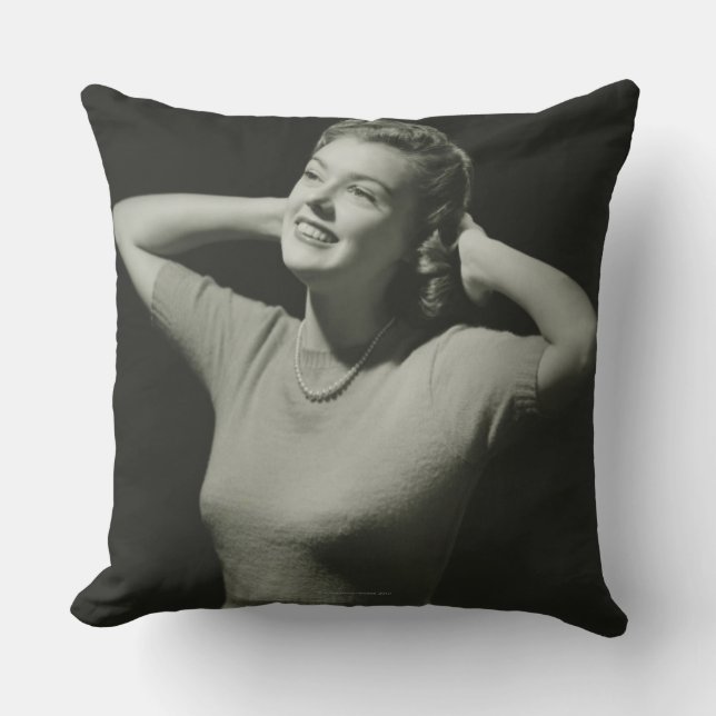 Coussin Détente de femme (Recto)