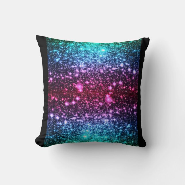 Coussin d'étincelle rose bleu (Recto)