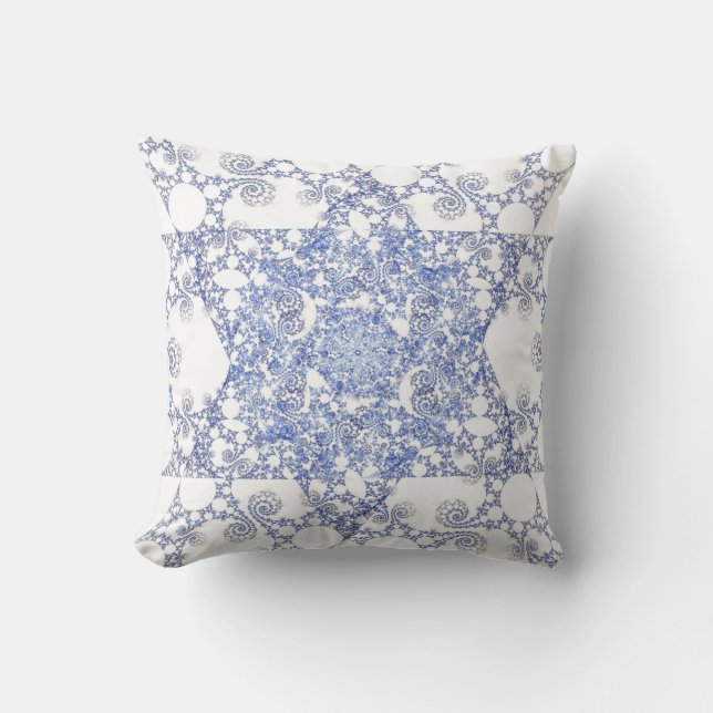 Coussin d'étoile de David de flocon de neige (Recto)