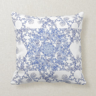 Coussin d'étoile de David de flocon de neige