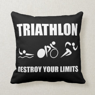 Coussin Détruit de triathlon