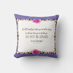 Coussin Deutéronome 31 verset biblique Ne craignez point C