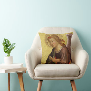 Coussin Deux anges de la Renaissance par Maître de Bambino