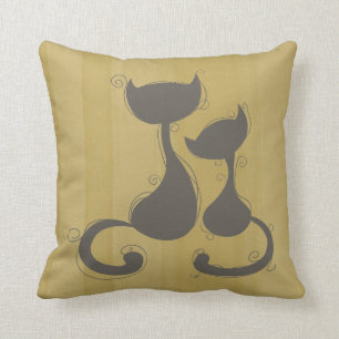 Coussin Deux chats