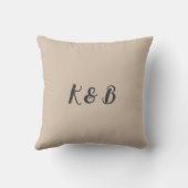 Coussin Deux Cœurs Un Amour Monogramme (Verso)