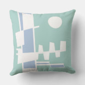 Coussin Deux Côtés De L'Ethnicité Blue Seaspray (Verso)