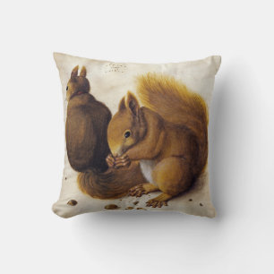 Coussin Deux écureuils rouges (par Albrecht Dürer)