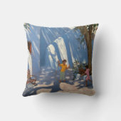 Coussin Deux filles sautant Mykonos (Verso)