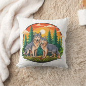 Coussin Deux loups (Couverture)