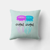 Coussin Deux méduses caricaturales (Verso)