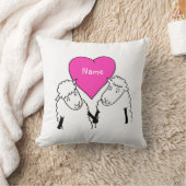 Coussin Deux mignons moutons de dessin (Couverture)