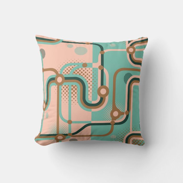 Coussin Deux motifs sans couture dans des couleurs différe (Recto)