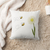 Coussin Deux petites abeilles mignonnes (Couverture)