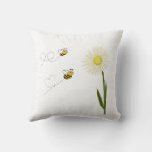 Coussin Deux petites abeilles mignonnes (Verso)