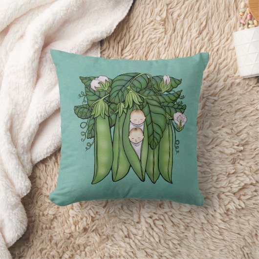 Coussin Deux Petits Pois Doux Jumeaux Multiples Jeu d'Orei (Couverture)