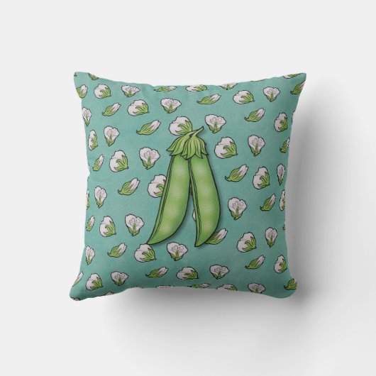Coussin Deux Petits Pois Doux Jumeaux Multiples Jeu d'Orei (Verso)