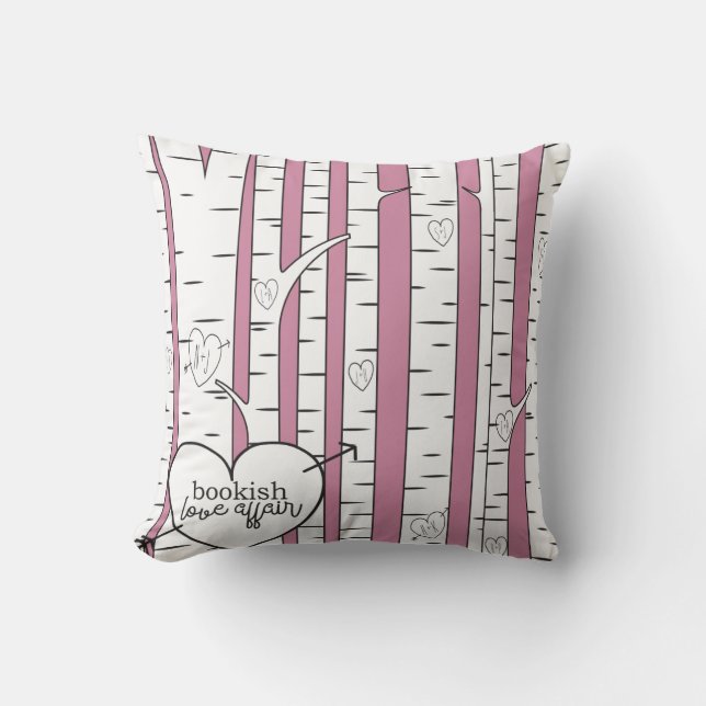 Coussin Deux tonalités Bookish Lookish Affair Jeu d'oreill (Recto)