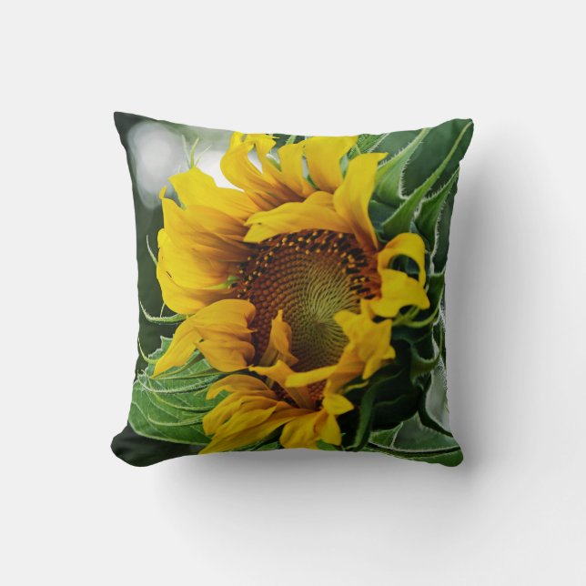 Coussin Deux tournesols à deux côtés (Recto)