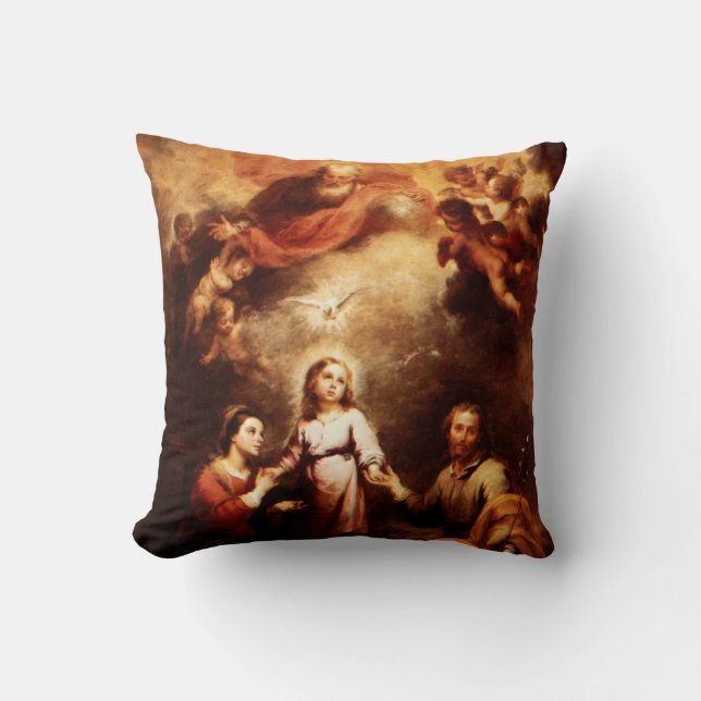 Coussin Deux Trinité - La Sainte Famille - Murillo (Recto)