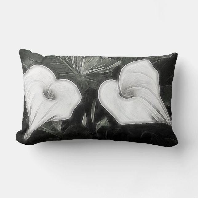 Coussin - deux zantedeschias (Recto)