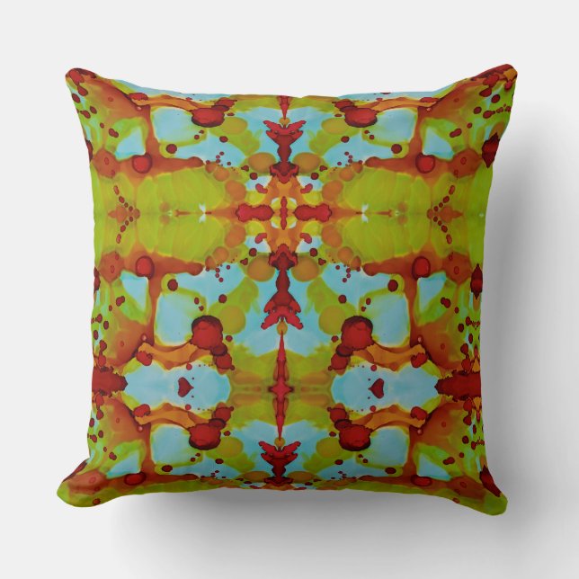 Coussin Déversement du coucher du soleil (Recto)