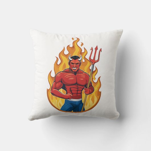 Coussin Devil with trident (Verso)