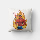 Coussin Devil with trident (Recto)