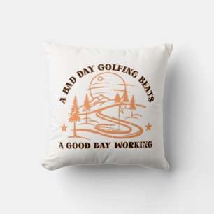 Coussin Devis de golf amusant   Amateur de golf