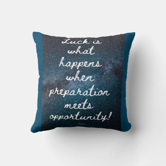 Coussin Devis inspirant (Verso)