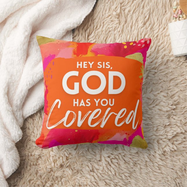 Coussin Devis motivationnel Inspirationnel Abstrait (Couverture)