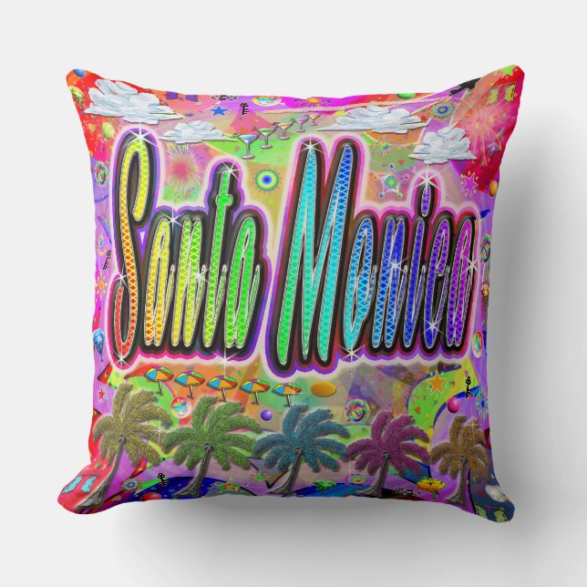 Coussin d'Express père Noël Monica Vista (Recto)