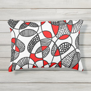 Coussin D'extérieur Abstrait 211216 - Rouge
