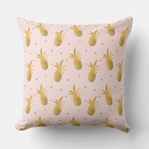 Coussin D'extérieur Aigenilles et points en or rose