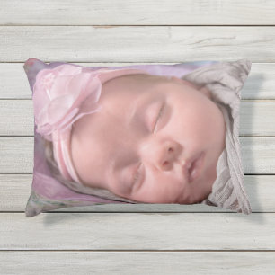 Coussin D'extérieur Ajoutez la photo de votre bébé à cet adorable orei
