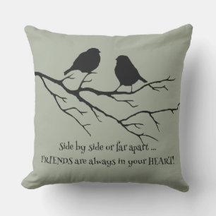 Coussin D'extérieur Amis toujours dans votre coeur Amitié Citation d'o
