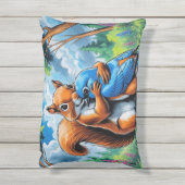Coussin D'extérieur Amitié Mignonne (Dos (Vertical))