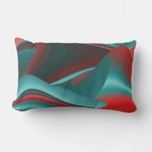 Coussin D'extérieur Arc-en-ciel métallique Abstrait futuriste