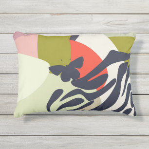 Coussin D'extérieur Art Abstrait Artistique Papillon Moderne Couleurs