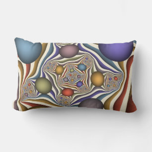 Coussin D'extérieur Art abstrait moderne coloré en vol