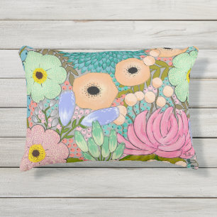 Coussin D'extérieur Artiste Botanique Floral Impression Cuisine Extéri