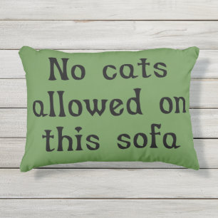 Coussin D'extérieur Aucuns chats permis sur ce sofa
