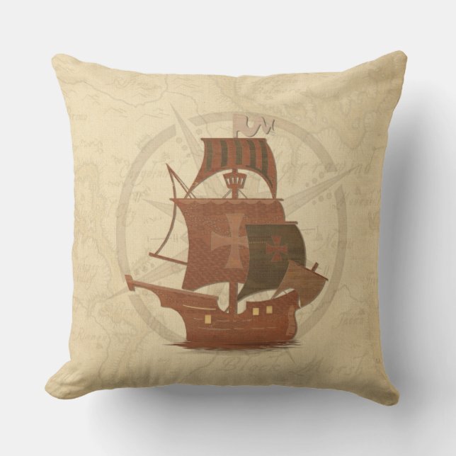 Coussin D'extérieur Bateau de pirates (Recto)