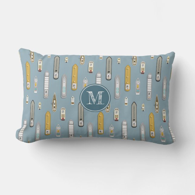 Coussin D'extérieur Bateaux nautiques Sur la rivière TOUTE couleur (Recto)