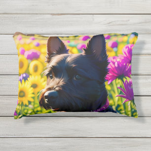 Coussin D'extérieur Beau écossais Terrier Chien Quatre