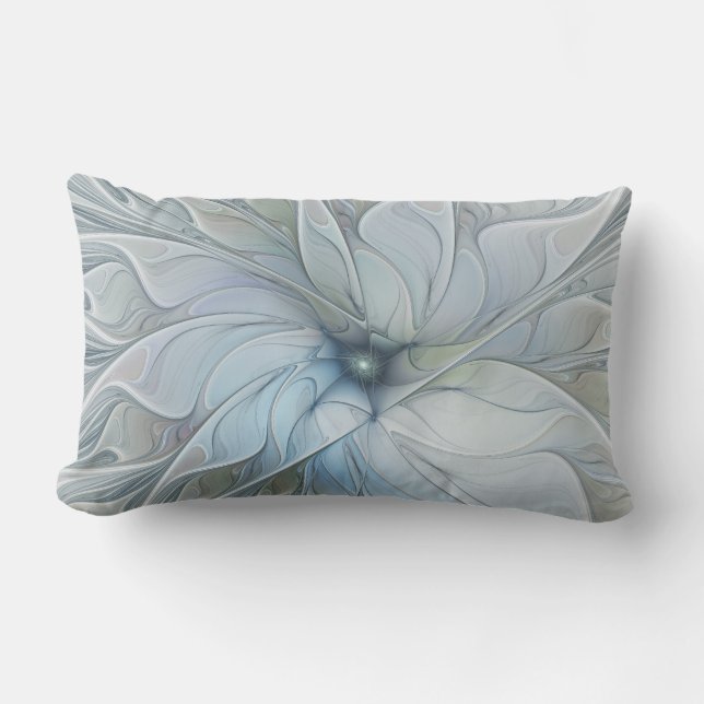 Coussin D'extérieur Beauté élégante Moderne Abstraite Fractal Art Flow (Recto)